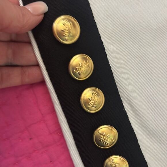 Dolce& Gabbana white tux button detailed high waist pants, US6 - Picture 5 of 9